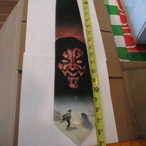 Star Wars Darth Maul looking down on fight scene